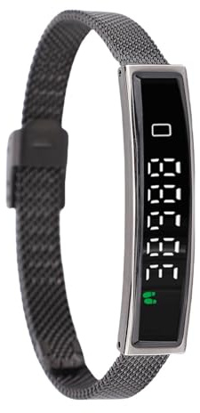 CCYLEZ Intelligentes Armband für Männer und Frauen, Fitness-Tracker für Gesundheitsaktivitäten, Wasserdicht Zum Schwimmen und Laufen, mit App für Schrittzähler und Herzfrequenzmesser (Black)