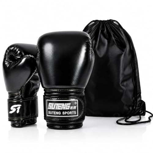 6oz Boxing Gloves, Adult Training & Sparring Gloves, PU Leather Punching Mitts for Muay Thai, MMA, Kickboxing, Boxing Bag Workout, Wrist Support, Men Women
