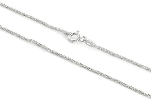 Chaîne Mailles Palmier 1mm en Argent 925/1000-41cm