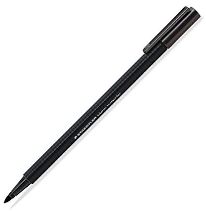 Staedtler Textmarker triplus Highlighter, ergonomische Dreikantform, Hohe Qualität Made in Germany, Linienbreite 1 - 4 mm, Set mit 10 Stück, Vintage-Farbe Schwarz, 362 C-9
