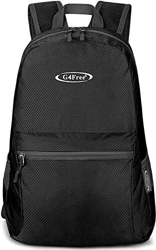 G4Free 20L Faltbarer Ultraleichter Reißfester und Wasserdichter Rucksack Mehrzweck-Tagesrucksäcke zum Wandern Camping Reisen