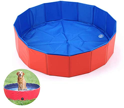 YUIP Klappbares Haustier-Duschbecken, Tragbare Bäder für Welpen/Katzen und Hunde, PVC-rutschfest Geeignet für Den Innen- und Außenbereich von Haustieren (60x20cm)