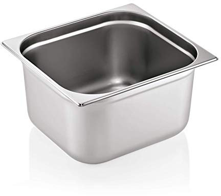 Gastronormbehälter GN2/3 aus Edelstahl, ideal für ihren Dampfgarer, Kombidämpfer, Backofen, Chafing Dish, Bain Marie, Saladette