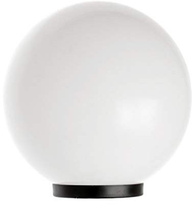 Licht-Erlebnisse Gartenlampe Weiß Kunststoff Ø40 cm rund Kugel vielseitig KULKA Außenlampe Kugelleuchte Garten Weg