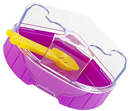 MYSUNBAR Hamster Badezimmer Haustier Kunststoff Sand Trocken Bad Container Kleintier Toilette Sandkasten Badezimmer mit Schaufel für Hamster Rennmaus Ratte Mäuse