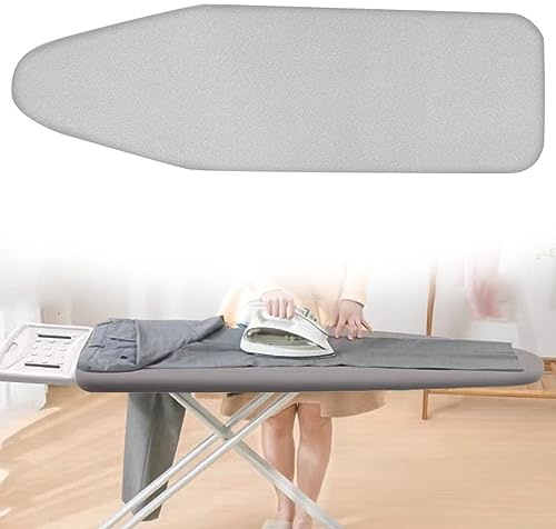 EMENAR Copri ASSE da Stiro Nero Grigio, 92x33cm 97x33cm 110x35cm 122x38cm Copri ASSE Ferro da Stiro Copertina Ricambio Compatibile, Resistente al Calore (Color : Grey, Size : 97x33cm(38x13in))