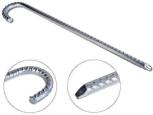 Bodenanker XXL 80cm aus massiven Stahl Ø12mm Zelthering Erdspieß Bauanker - 4 Stück