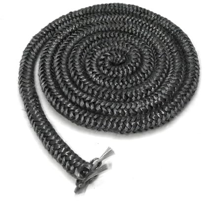 Corda per Sportello Stufa Pellet Forno Caldaia, Guarnizione per Porta Stufa, Guarnizione Stufa a Legna, Fibra di Vetro Corda Ignifuga per Stufa, per Sportello Stufa Pellet Forno, Nero, 10MM*3M