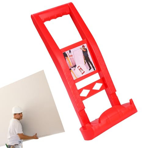 Duroecsain Attrezzo per il trasporto di cartongesso, supporto per pannelli, sollevatore a pannelli, sollevamento e trasporto multifunzionale, forte e portante per pannelli, strumenti di trasporto per