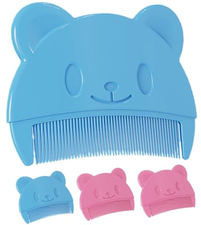 ARTSEWPLY 4pcs Comb for Cradle Cap Gentle Scalp Brush Kit for Bath Soft Plastic Hair Grooming Tool
