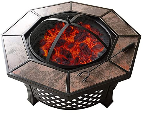 Pozzo del Fuoco all'aperto Giardino Pozzo del Fuoco a Legna Ciotola Barbecue Tavolo, Patio del Cortile Patio Prato Giardino Esterno