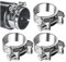 Tkxjry 3 Pezzi Fascette acciaio inox, Fascette stringitubo antiruggine, Fascette stringitubo in acciaio inox, Morsetto per Tubo di Scarico, Fascetta di scarico, per giardino, piscina, lavatrice, ecc