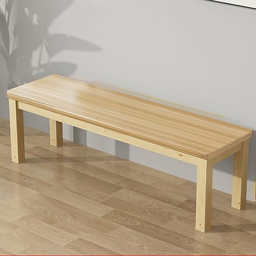 Massivholz Essbank mit weichem Kissen Stabile Küche und Eingangsbank für Wohnzimmer Flur Schlafzimmer und Badezimmer Verstärkte Schuhbank Indoor Eckbank Naturholz 80cm
