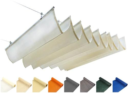 Ausziehbares Wellen-Sonnensegel, Baldachin für den Außenbereich, Pergola, UV-Schutz, Rollo für Terrasse, Hof, Veranda, Pavillon, Markise