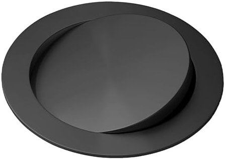 CAFIEDR Papelera Redonda para baño con Tapa de Acero Inoxidable 304, integrada y abatible, Ideal para encimeras empotradas.(Oro Rosa)