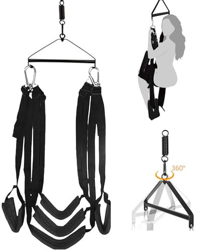 Liebesschaukel Sexschaukel Für Die Decke,Bequeme Sex Swing mit extra breiten Polstern Extra robustes SM Bondage Set Sexspielzeug für Paare