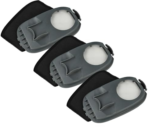 vhbw 3x filtro compatibile con Philips XW9463, XW9385, XW9384/01, XW9383, XW9382 aspirapolvere, lavapavimenti - filtro HEPA grigio/nero/bianco