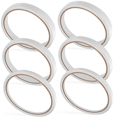 Homoyoyo 6rollen Doppelseitiges Klebeband Pro Rolle Verschiedene Für Scrapbooking Basteln Und Fotoprojekte Stark Haftend Und Rückstandsfrei Entfernbar