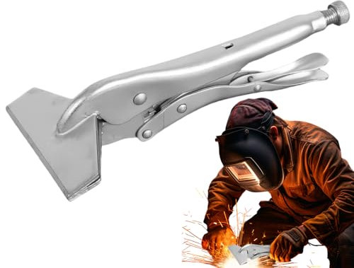 Pinza a morsetto compatta – Morsetti di saldatura multifunzione strumento manuale | Utensili pieghevoli e regolabili antiscivolo con lunghezza di 25 cm per lavorazione dei metalli, riparazione