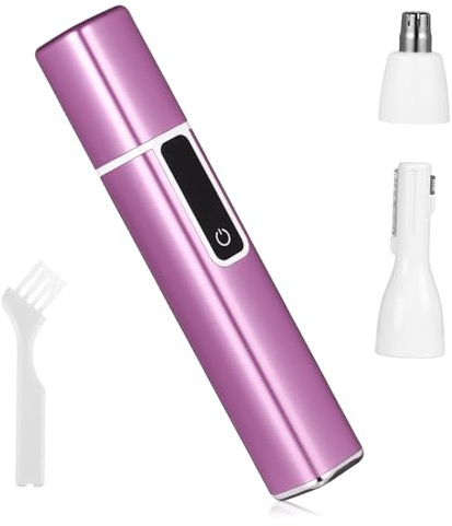UKCOCO Elektrisk Epilator Näshårstrimmer För Resor Nästrimmer Hårborttagningsapparat För Kvinnor Precisionstrimmer För Öron Ögonbrynstrimmer För Damer Damtrimmer Magmuskler