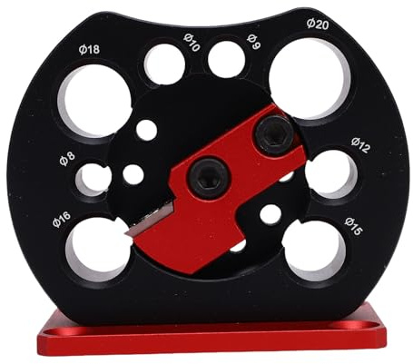 Cocoarm Round Dowel Maker, Strumento Regolabile in Lega di Alluminio con 8 Fori per Progetti di Lavorazione del Legno