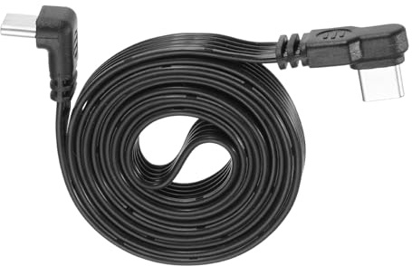 sourcing map Flat USB C Cable, 39.4 Inch Right Angle Type C Charging Cord Silicone 480Mbps Speed Type-C Extension Flat Cables for Phone Tablet Laptop Car Chargers