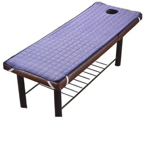 Coprimaterasso Per Lettino Da Massaggio Lenzuolo Da Letto For Salone Di Bellezza, Set SPA For Massaggi, Colore Multi-misura, Con Fori(Purple,185x70cm)