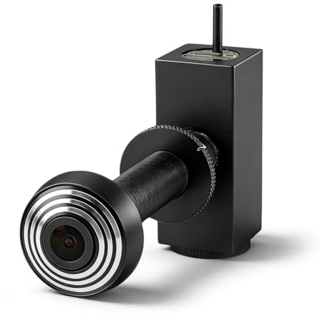 YUEHISY WiFi Peephole Door Viewer Camera with Motion Detection & Real Time Alerts, 2MP Smart Doorbell Camera, Wide Angle Lens for Home Security System