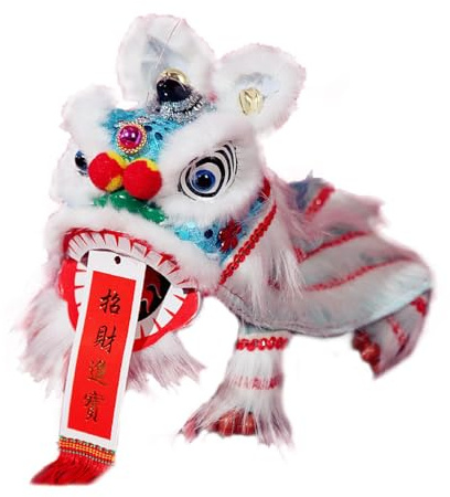 Ailan Festliche chinesische Löwenpuppe, traditionelles Kunstwerk, verleiht Feiern farbenfrohe Für Energie, einzigartiges Geschenk für geliebte Menschen. Handschnurpuppe, chinesischer Löwe,