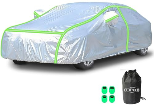 Outdoor Garage Full car Cover for Jaguar XK|Oxford Car Tarpaulin with Zipper/reflective|Durable Accessories|Rainproof Sunscreen Anti-Bird droppings