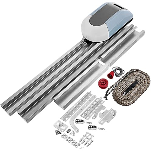 Kit Apriporta Automatico per Porte Scorrevoli da Garage, Operatore Elettrico con Telecomando 433MHz, Motore 800N per Cancelli Scorrevoli Fino a 800kg, Modello ZTGD800