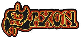 LipaLipaNa Saxon Heavy Metal Band Silver Aufnäher Besticktes Patch zum Aufbügeln Applique