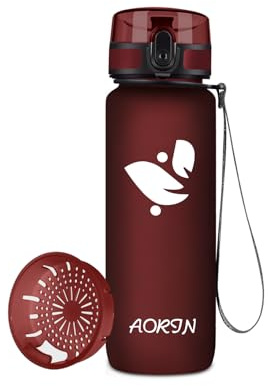 AORIN Trinkflasche - 500ml - Wasserflasche BPA-Frei & Tritan Auslaufsicher Sportflasche, Erwachsene,Trinkflasche Kinder, Fitness,Laufen,Yoga,Fahrrad,Outdoor