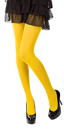 SENTELEGRI - Collant opachi colorati 40 denari, 23 colori, taglie: S-XL, Giallo, M