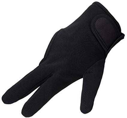 minkissy Heat Resistant Gloves Three Finger Gloves Hair Styling Gloves for Hair Styling Curling Iron and Curling Wand (Black)