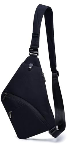 OSOCE Anti Theft Travel Bag, Mens Sling Chest Bag, Crossbody Multi Pockets Shoulder Bag Waterproof Bags Cover Pack Casual Cycling Hiking for Men Women