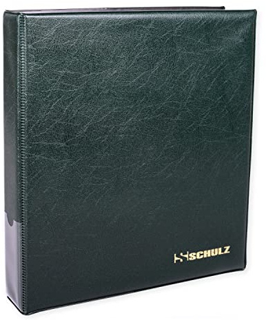 Coin Collection Album For 221 Coins – 50p £1 £2 Collecting Holder - Storage Binder Protect and Store Coins - SCHULZ Coin Album Green