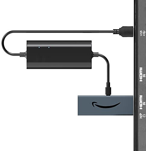 Newding USB Stromkabel Kompatibel mit Fire TV Stick mit Netzteil Adapter, Ladekabel Passend für Fire TV Stick 4K Max Lite Stabile Stromversorgung Micro USB Power Kabel (Keine Separate Steckdose Nötig)