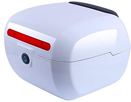 Topcase Motorradkoffer Motorrad Topcase Tasche 28L Motorradkofferhelme Motorrad -Top -Box -Reisegepäck Speicher Reflektor Bike Tail Box (Color : E)