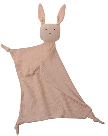 Baby Spielzeug Schnuffeltuch Hase,Superweiches Schmusetuch und Stofftier Hase,Schnuffeltuch Kuscheltuch Musselin Baumwolle Babydecke Komfort Erstausstattung für Babys Jungen und Mädchen ab 0 Monaten