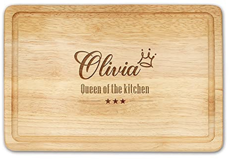 Personalised Chopping Board Gifts for Mum Cheese Board Mother's Day Oak Wooden Cutting Board Anniversary Personalised Gift Laser Chopping Board Home Decor for Women Christmas Birthday(Design 3)