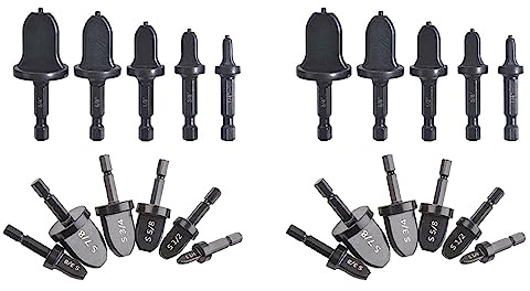 Speesy 22 x hexagonal, para pelar tubos de cobre para aire acondicionado, para vainar, de para taladro, de reparación para expansor de avellanado