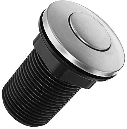 DOITOOL Pulsante Pneumatico Per Interruttore Aria 32 Mm in Plastica Abs Guarnizione in Silicone, Asta Pulsante Wc Durevole, Compatibile Per Robot Da Cucina e Scarico Bagno, Installazione Facile