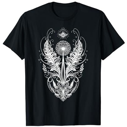 Löwenzahn Pusteblume Der Frühlings ist da Fineline Tattoo T-Shirt