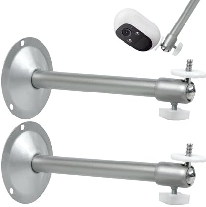 lemgyiamz Soporte Camara Vigilancia, Soporte De Pared para Cámara De Seguridad, Material De Aleación Aluminio, Soportes Cámara Seguridad Ajustables, para Montaje Cámara de Pared Al Aire Libre 1 Pieza