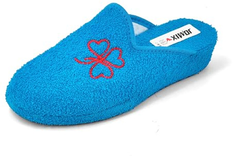 JOMIX Chaussons Orthopediques Femme Chaussons en éponge Sandales Femme été Confortable pour Intérieur et Extérieur (Bleu, 40)