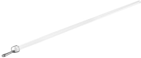 GARVALON Gardinenstange aus Acryl 43cm Flexibler Vorhangziehstab mit Glatter Oberfläche Ersatzstange für Jalousien Stilvoller Gardinenstab für Einfache Bedienung von Fensterläden