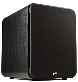 Polk Audio Signature Elite ES12 Subwoofer (nero), woofer da 12 pollici a lungo raggio con cono polimerico riempito minerale, amplificatore di classe D da 300 W, subwoofer di accensione anteriore,