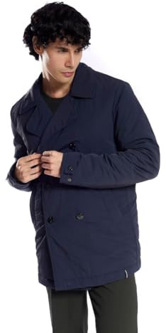 ICEPORT MR. PEACOAT BLÅ VADDERAD JACKA