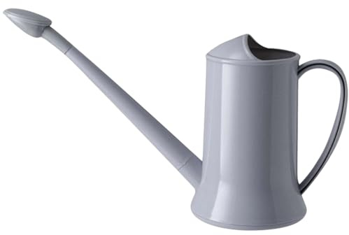 Arrosoir d'intérieur 2 L 2 modes de pulvérisation Petit arrosoir avec long bec amovible et pommeau de douche Arrosoir de jardin en plastique pour plantes d'intérieur et d'extérieur Fleur Bonsaï Gris P